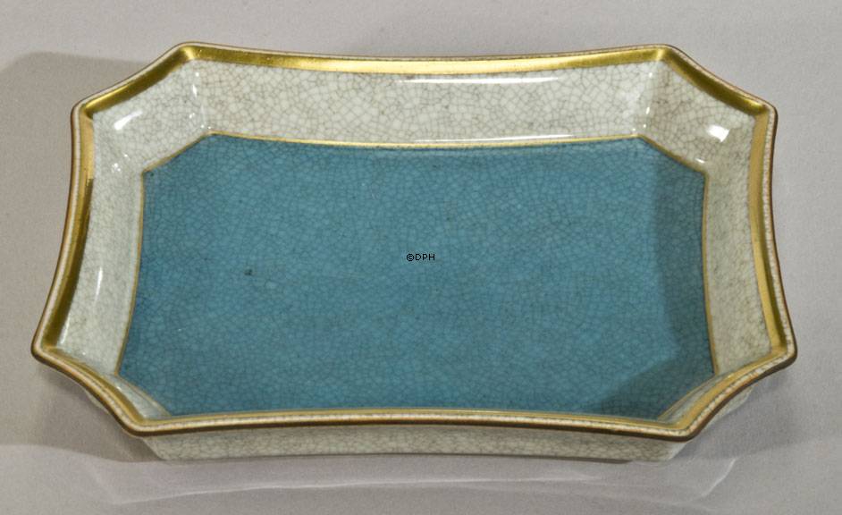 Türkise Schale Craquele, Royal Copenhagen Nr. 460-3391