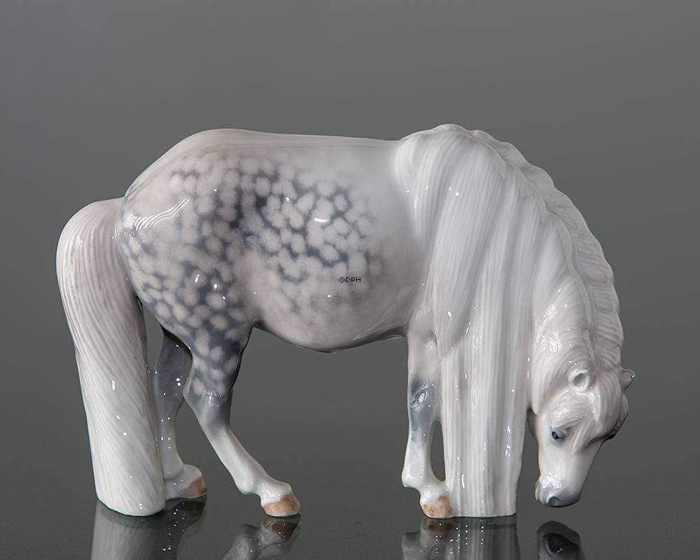 Shetlandpony, Royal Copenhagen Pferd Figur Nr. 4609