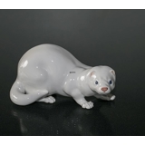 Nerz, weiß, Royal Copenhagen Figur Nr. 4654-2936