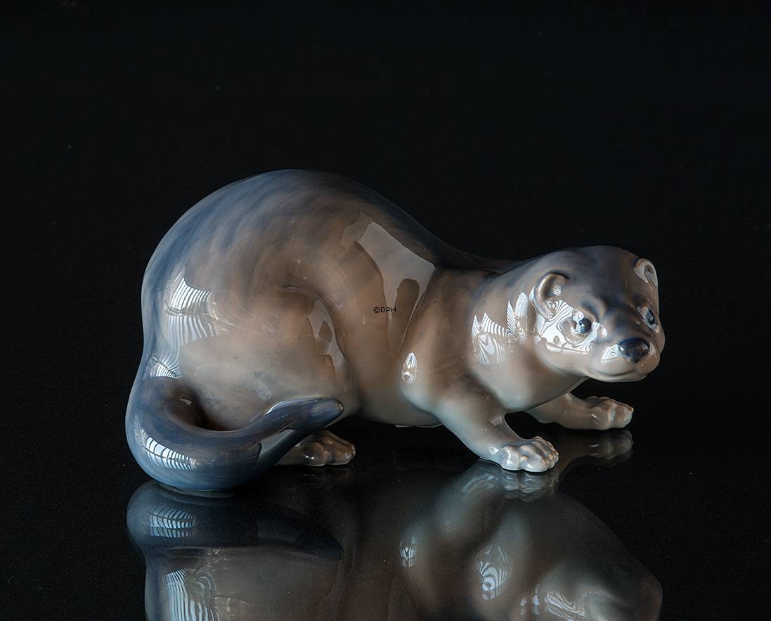 Nerz, braun, Royal Copenhagen Figur Nr. 4654