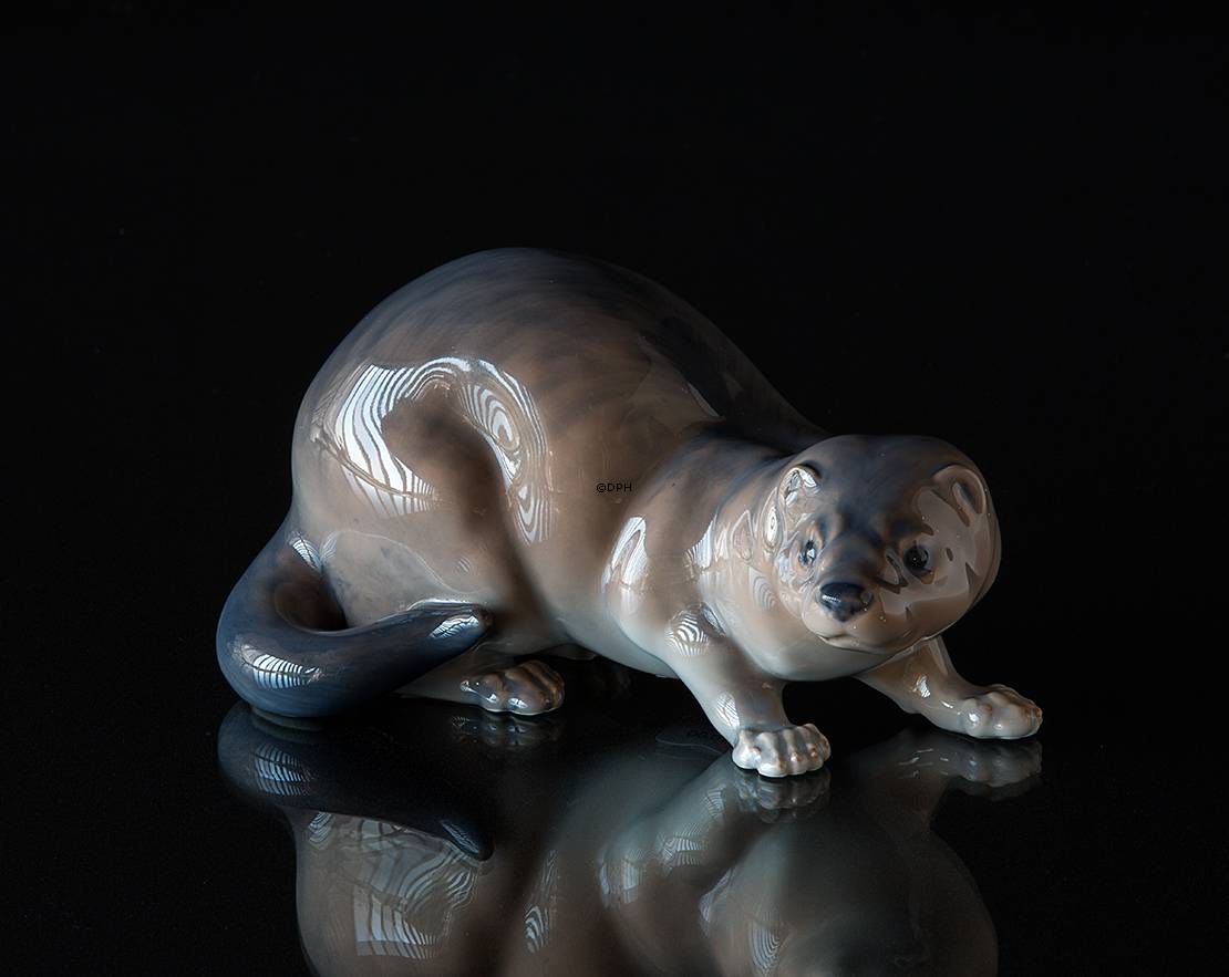 Nerz, braun, Royal Copenhagen Figur Nr. 4654