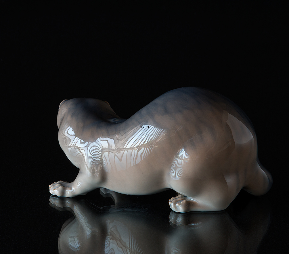 Nerz, braun, Royal Copenhagen Figur Nr. 4654