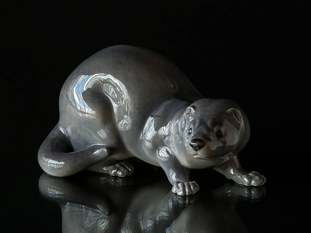 Nerz, grau, Royal Copenhagen Figur Nr. 4654