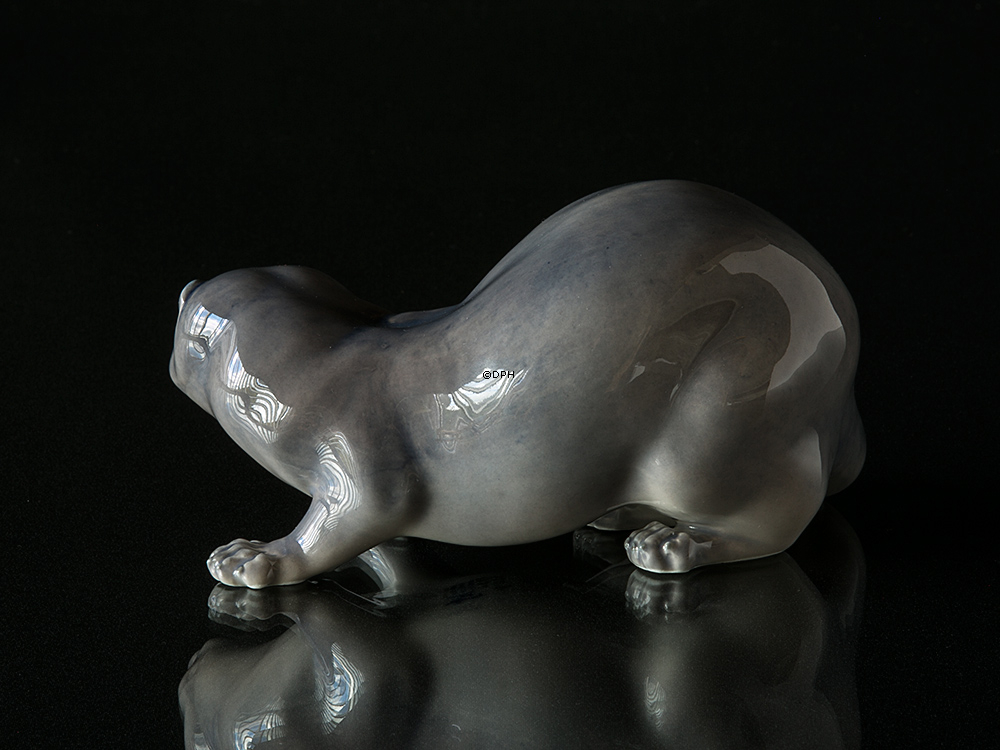 Nerz, grau, Royal Copenhagen Figur Nr. 4654