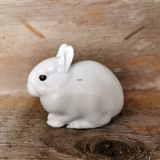 Kaninchen, Royal Copenhagen Weiss Steingut Figur Nr. 4705