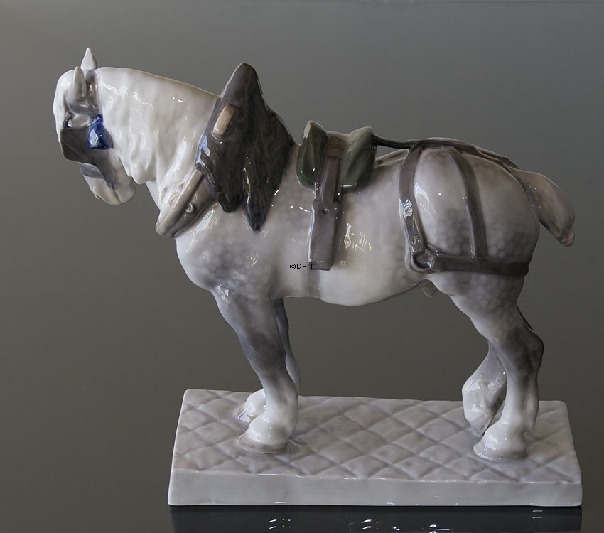 Percheron, Royal Copenhagen Pferd Figur Nr. 471