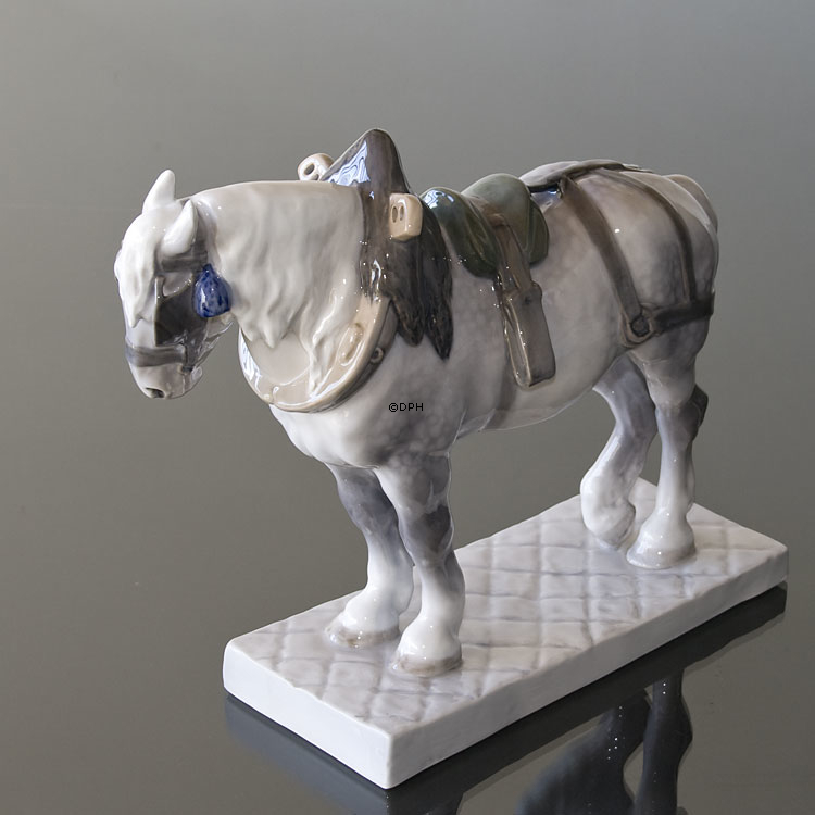 Percheron, Royal Copenhagen Pferd Figur Nr. 471