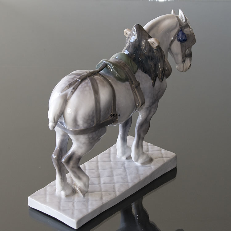 Percheron, Royal Copenhagen Pferd Figur Nr. 471