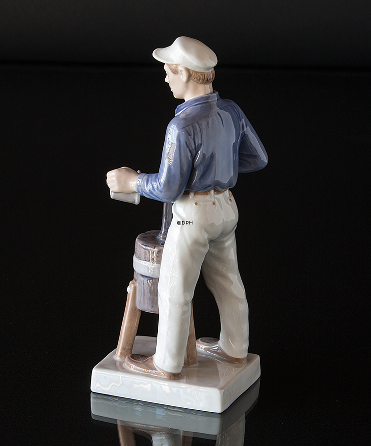 Klempner mit Werkzeugen, Royal Copenhagen Figur Nr. 4727