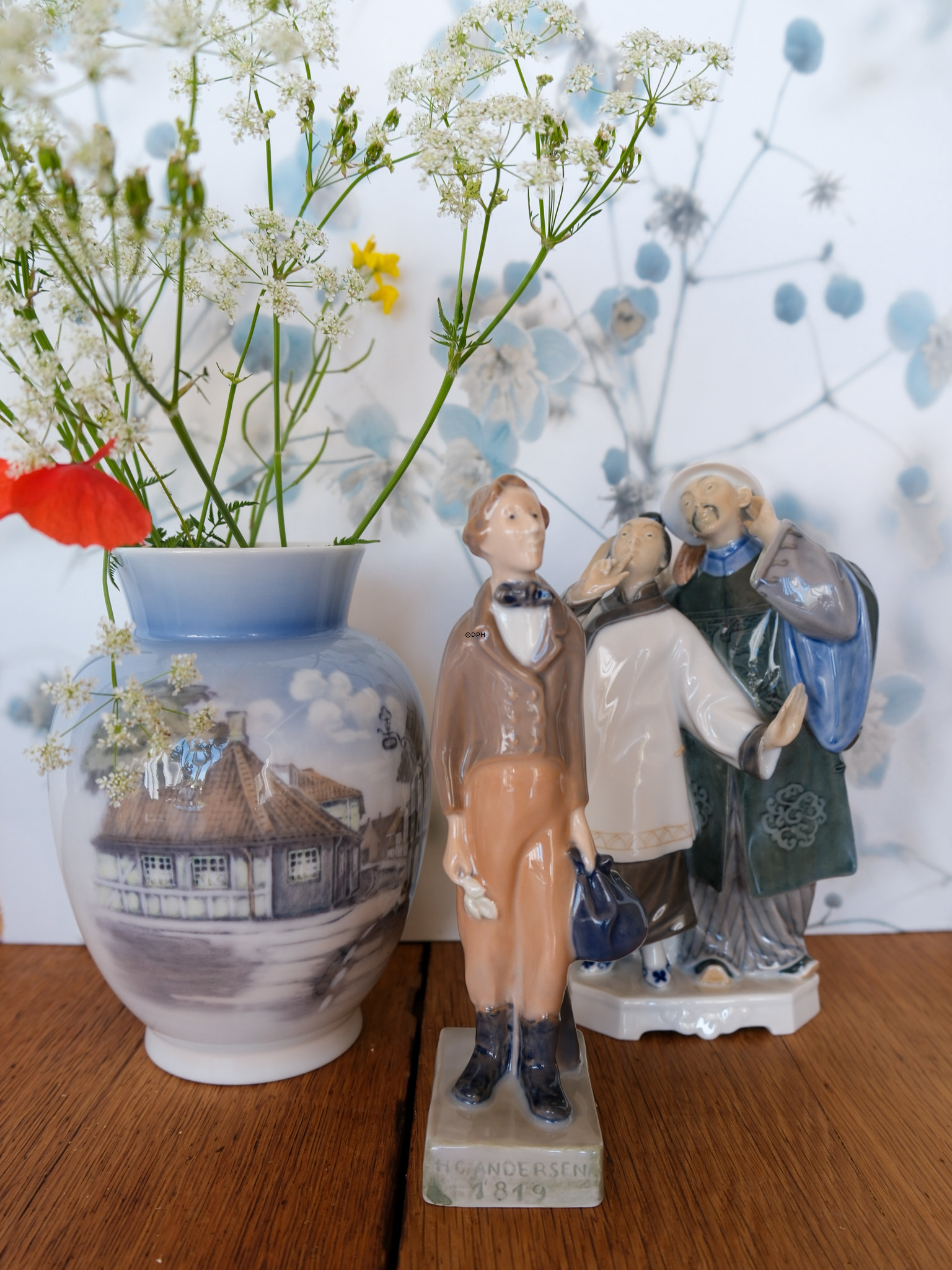 Vase mit Hans Christian Andersens Haus, Royal Copenhagen Nr. 4764