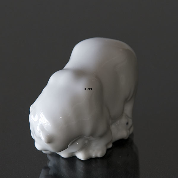 Kleiner Eisbär mit Jungen, Royal Copenhagen Figur Nr. 4780