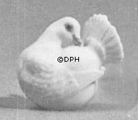 Weiße Taube, Royal Copenhagen Vogelfigur Nr. 4787