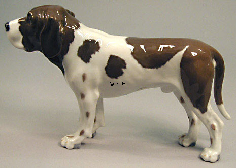 Hund, "Altdänischer Vorstehhund", Royal Copenhagen Figur Nr. 4852