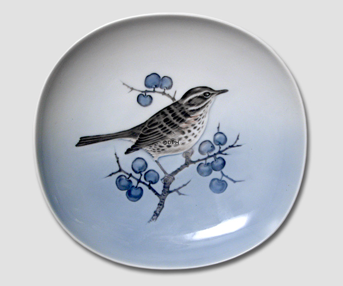 Teller mit Vogel und Heidelbeeren Royal Copenhagen Nr. 4935