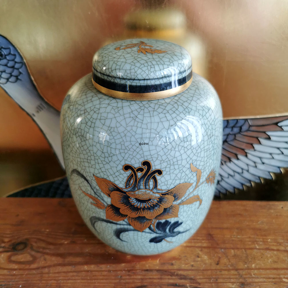 Krug mit Deckel Craquele 15 cm, Royal Copenhagen Nr. 5000-3022