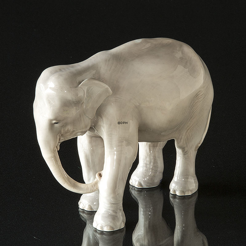 Elefant, stehend, Royal Copenhagen Figur Nr. 501 (1894-1922)