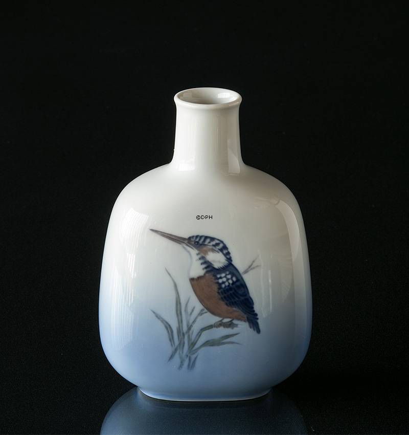 Vase mit Eisvogel, Royal Copenhagen Nr. 5104