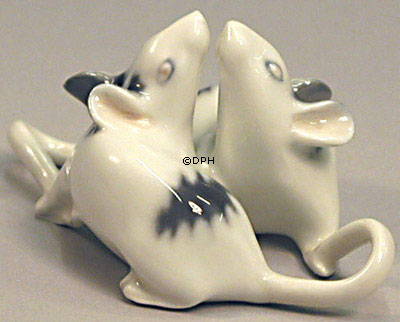 Zwei Mäuse, Royal Copenhagen Figur Nr. 521