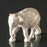Stehender Elefant, Little Royal Copenhagen Figur Nr. 599 (1870-1890) Schleifspur am Ohr