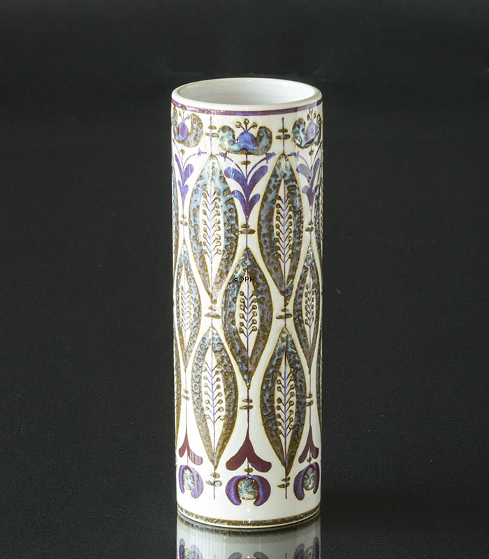 Fayencevase, Aluminia / Royal Copenhagen Nr. 606-3409