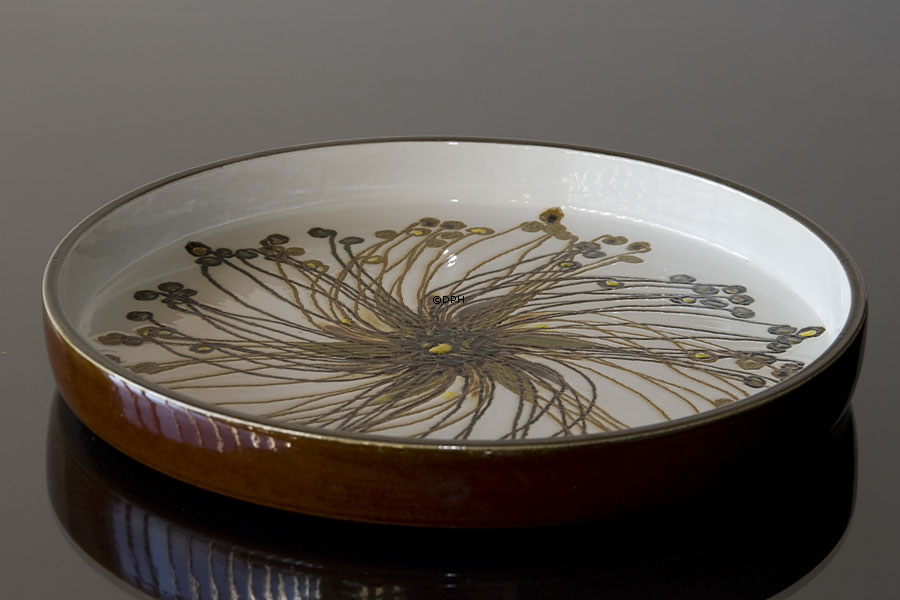 Baca Steingutschale mit Pflanzenmuster, Royal Copenhagen Nr. 635-3293