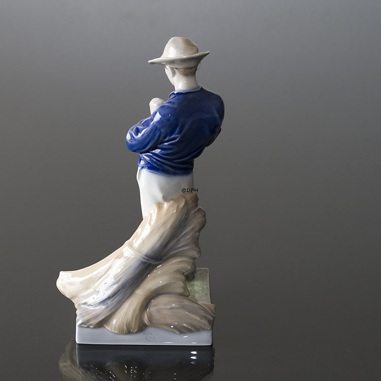 Mann mit Sense, Royal Copenhagen Figur Nr. 685