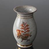 Craquele Vase mit Blumendekoration, Royal Copenhagen Nr. 696-2490