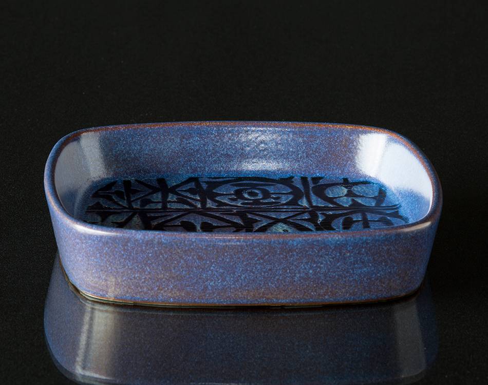 Fayenceschüssel in Blau von Nils Thorssen, Royal Copenhagen Nr. 704-2883