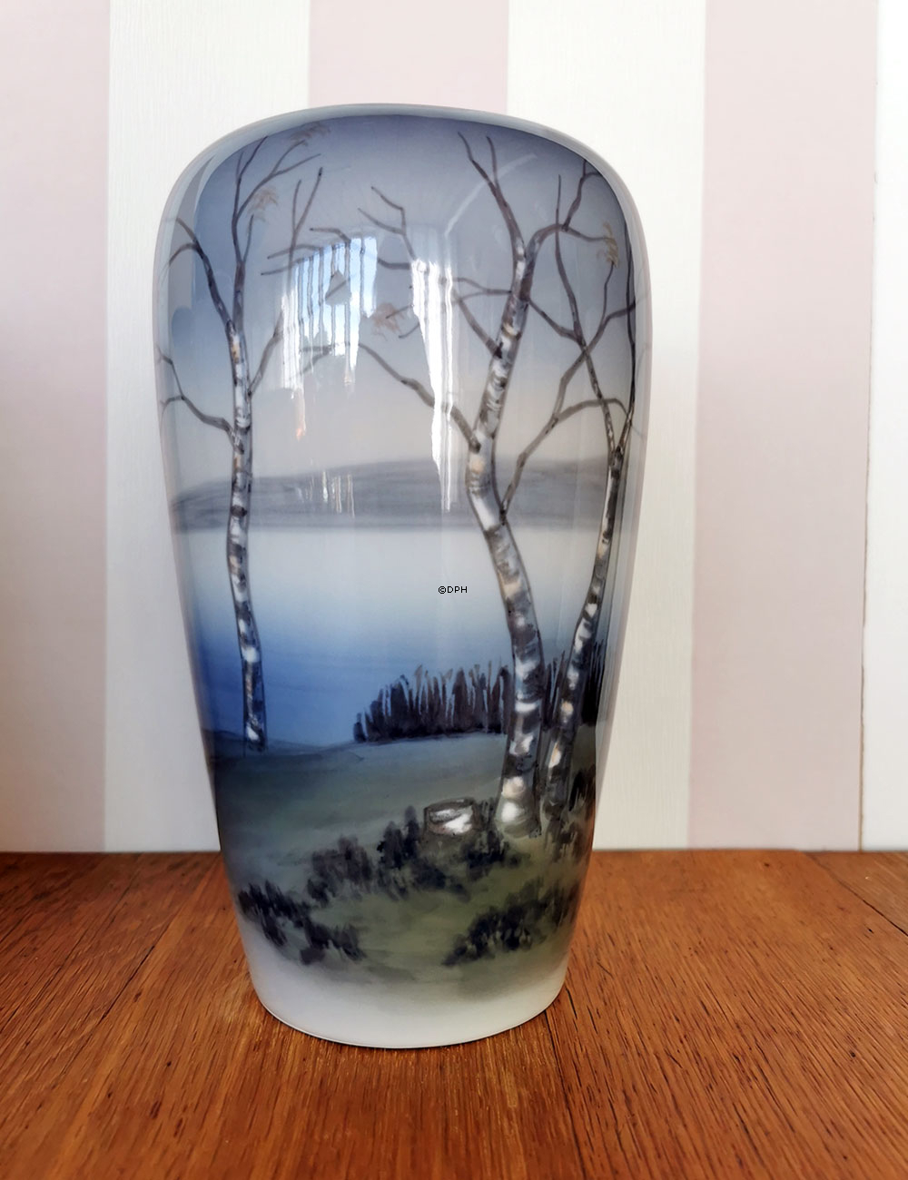 Vase mit Landschaft, Royal Copenhagen Nr. 717-5449