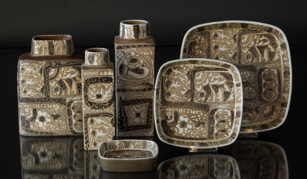 Rustikale Baca Fayenceschale von Nils Thorssen, Royal Copenhagen Nr. 719-2882