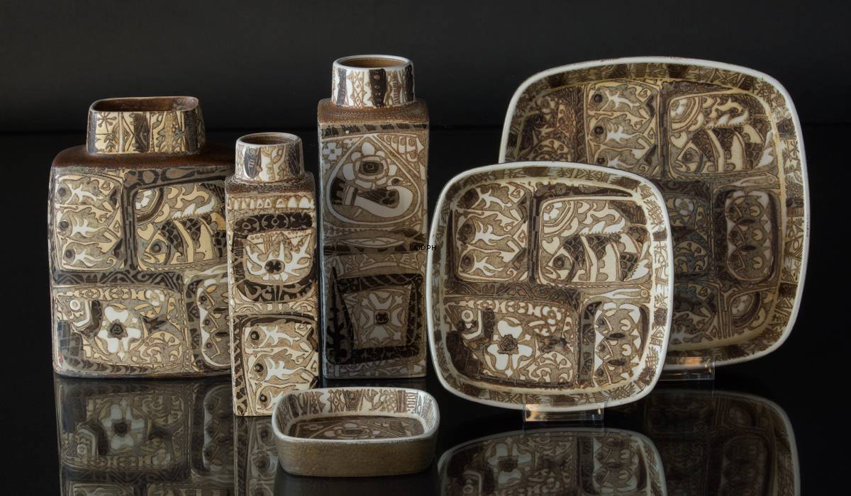 Baca Rustikale Fayencevase von Nils Thorssen, Royal Copenhagen Nr. 719-3121