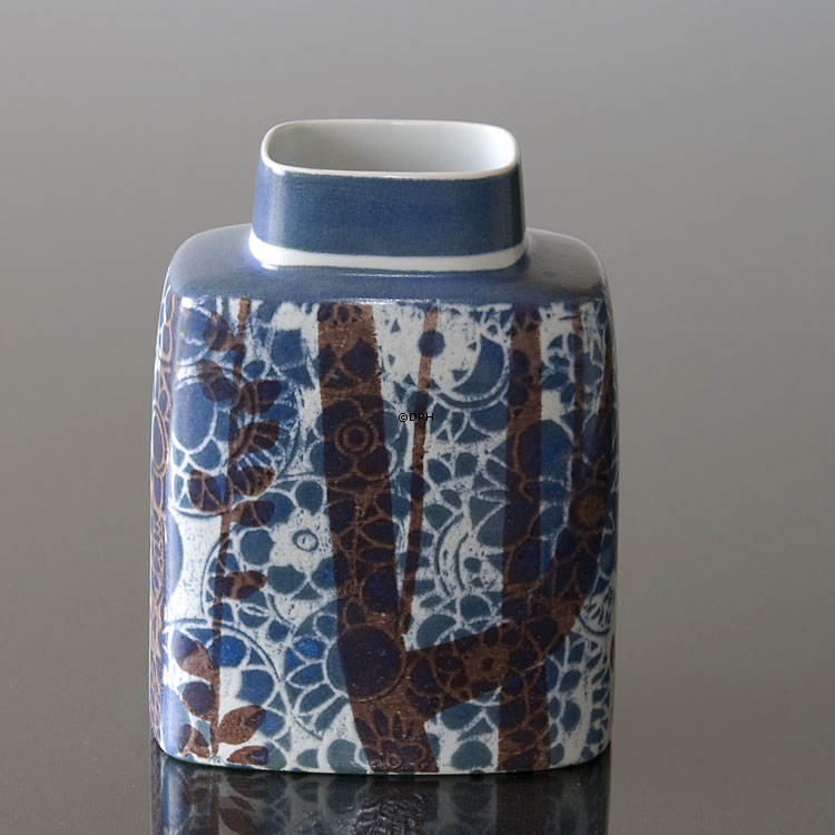 Fayencevase, signiert JG, Royal Copenhagen Nr. 720-3121