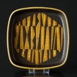 Fayenceschale in Schwarz und Gelb von Nils Thorssen, Royal Copenhagen Nr. 730-2883