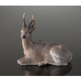 Hirsch liegend, Royal Copenhagen Figur Nr. 756
