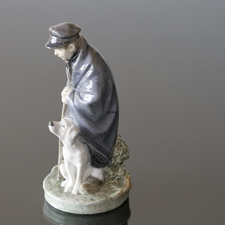 Hirtenjunge mit Hund, Freundschaft, Royal Copenhagen Figur Nr. 782
