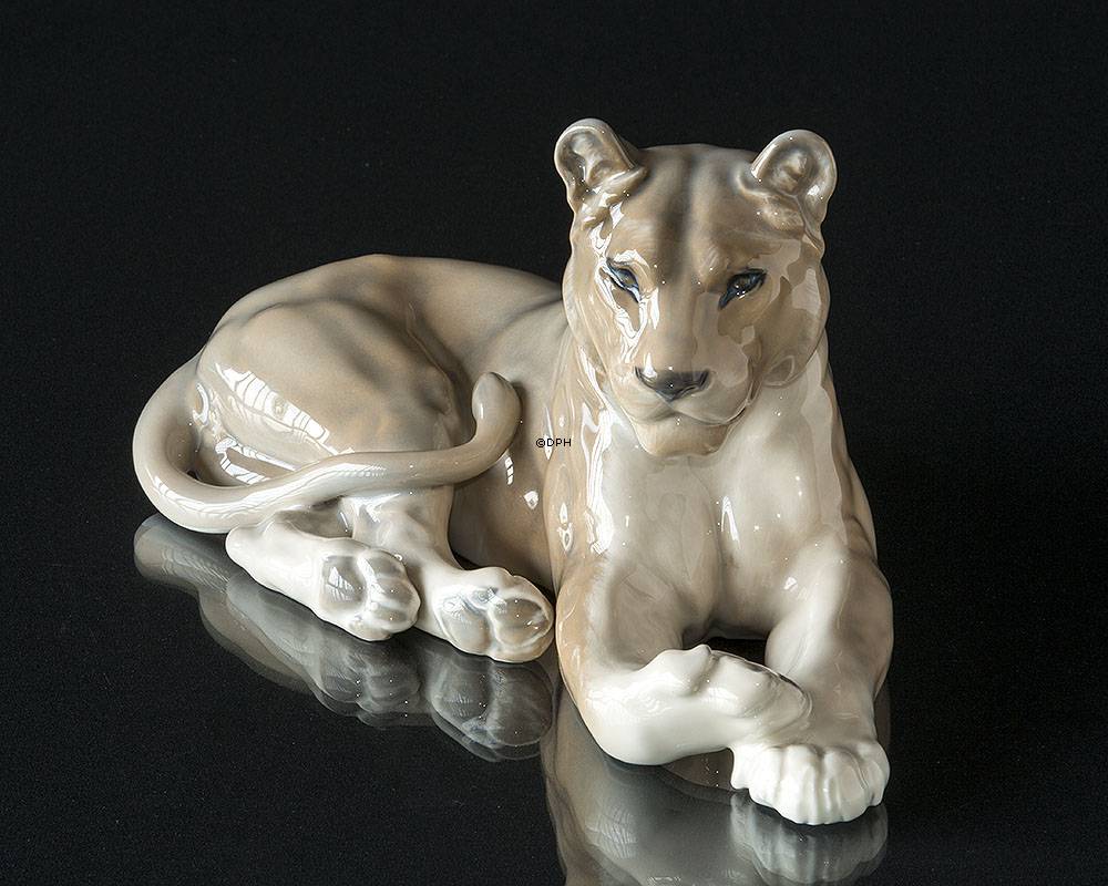 Löwenfigur, Löwin, Royal Copenhagen Figur nr. 804