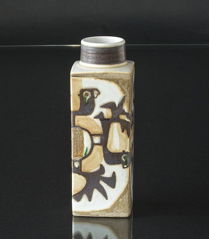 Fayencevase, signiert JG, Royal Copenhagen Nr. 805-3259