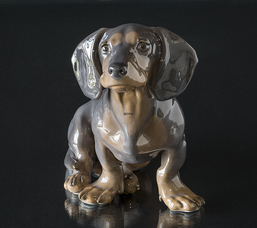 Dackel, Royal Copenhagen Hundefigur Nr. 850