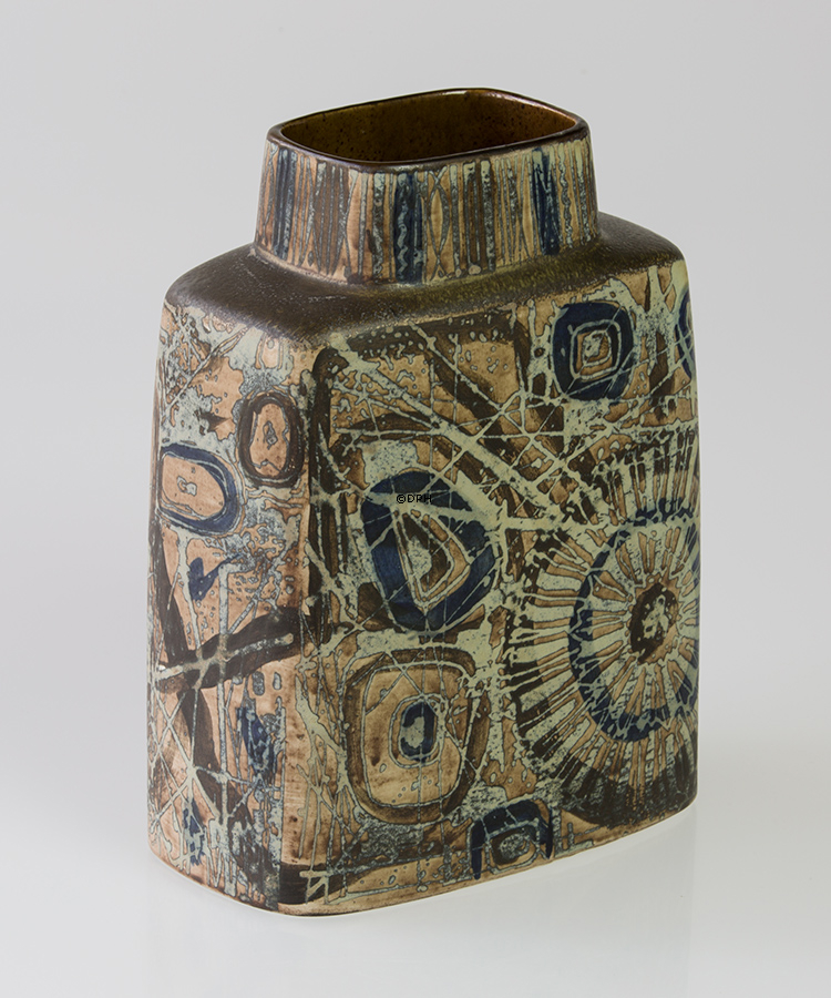 Fayencevase 19cm von Nils Thorssen, Royal Copenhagen Nr. 870-3121