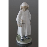 Mädchen mit Buch, Nachtlesung, Royal Copenhagen Figur Nr. 922