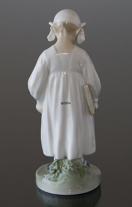 Mädchen mit Buch, Nachtlesung, Royal Copenhagen Figur Nr. 922