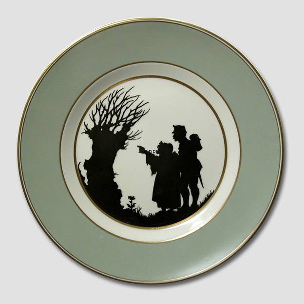 Royal Copenhagen Silhouettenteller Das Feuerzeug