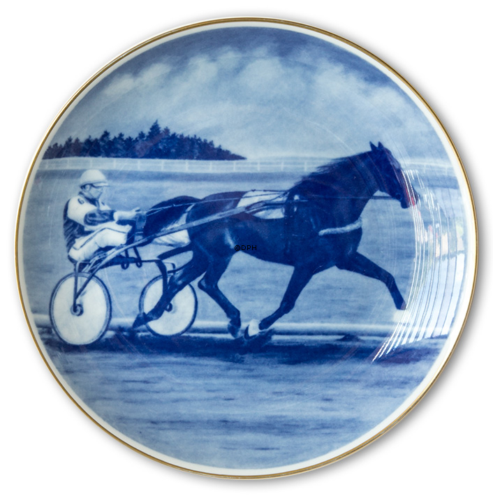 Ravn Pferdesportteller Nr. 3, Trabrennsport - Gunnar Axelryd und Express Gaxe