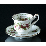 Royal Albert Minimonatstasse mit Blumen Dezember Christrose