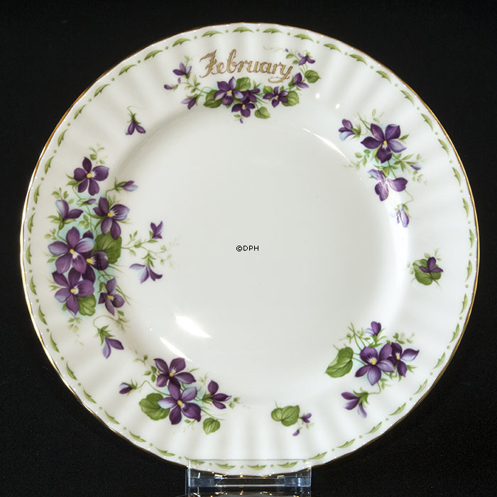 Royal Albert Monatsteller mit Blumen Februar Veilchen