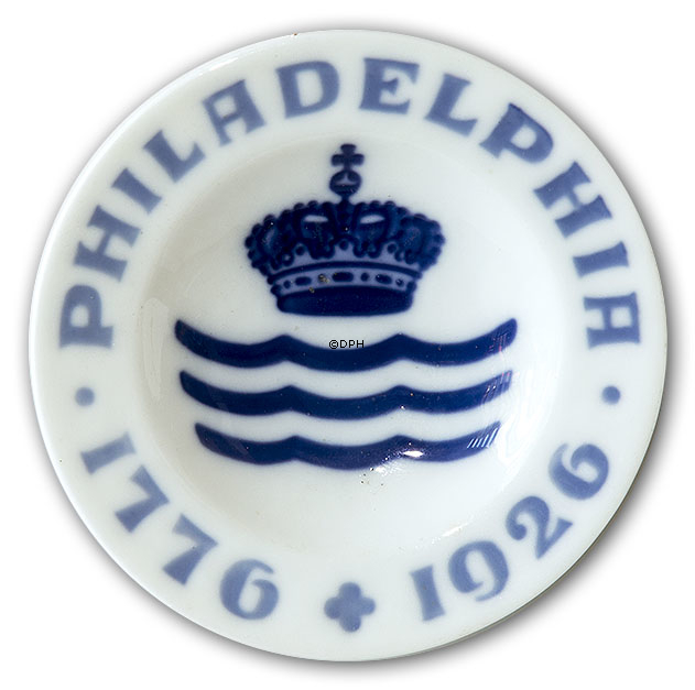 Royal Copenhagen Gedenkteller Philadelphia 1776-1926