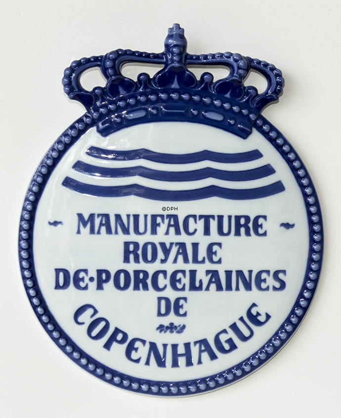 Royal Copenhagen Händlerschild - Manufacture Royale De Porcelaines de Copenhague (ca. 1906)