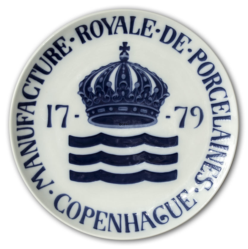 Royal Copenhagen Händlerteller "La Manufacture Royala De Porcelaine De Copenhague - 1779"