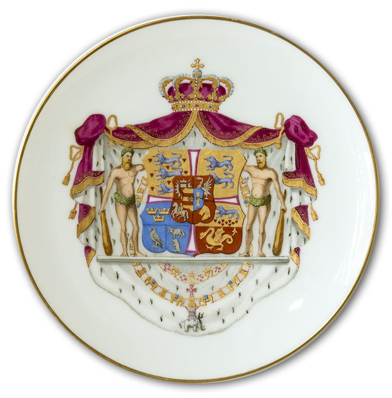 Royal Copenhagen Gedenkteller Wappen Dänemarks