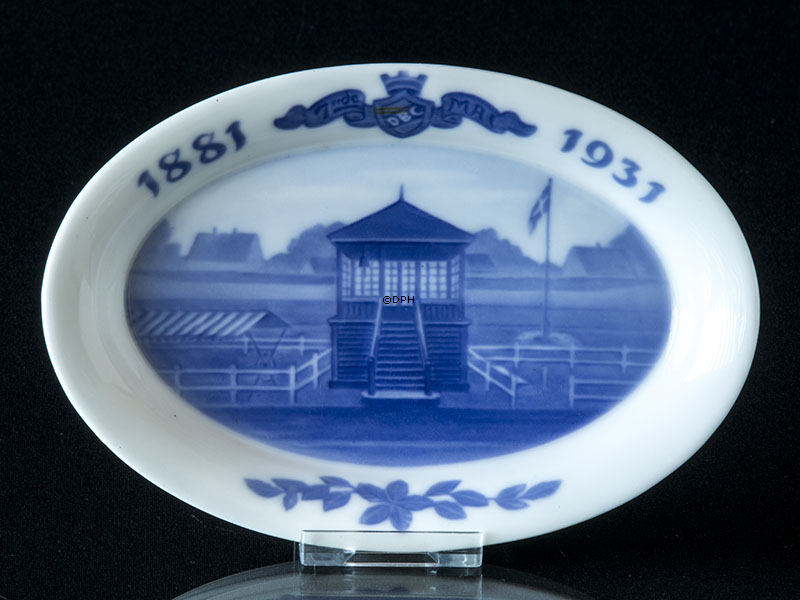 Royal Copenhagen Gedenkteller Dänishes Radfahren 50-jähriges Jubiläum